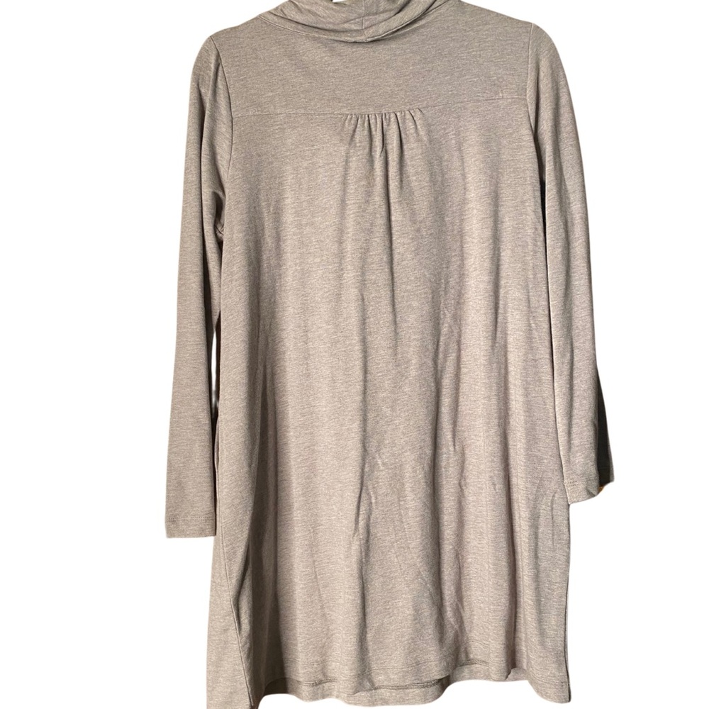 Pure Jill Pima Cotton Cowl Neck Dress – MP Soft Cocoa - Picture 3 of 9